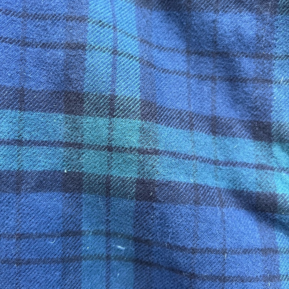 LL BEAN Tartan Black Watch Plaid Skirt Women’s 22W - Picture 4 of 12